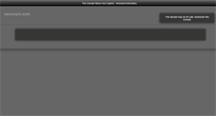 Desktop Screenshot of nanocure.com