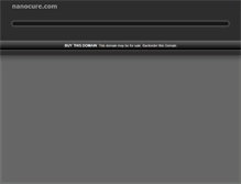 Tablet Screenshot of nanocure.com